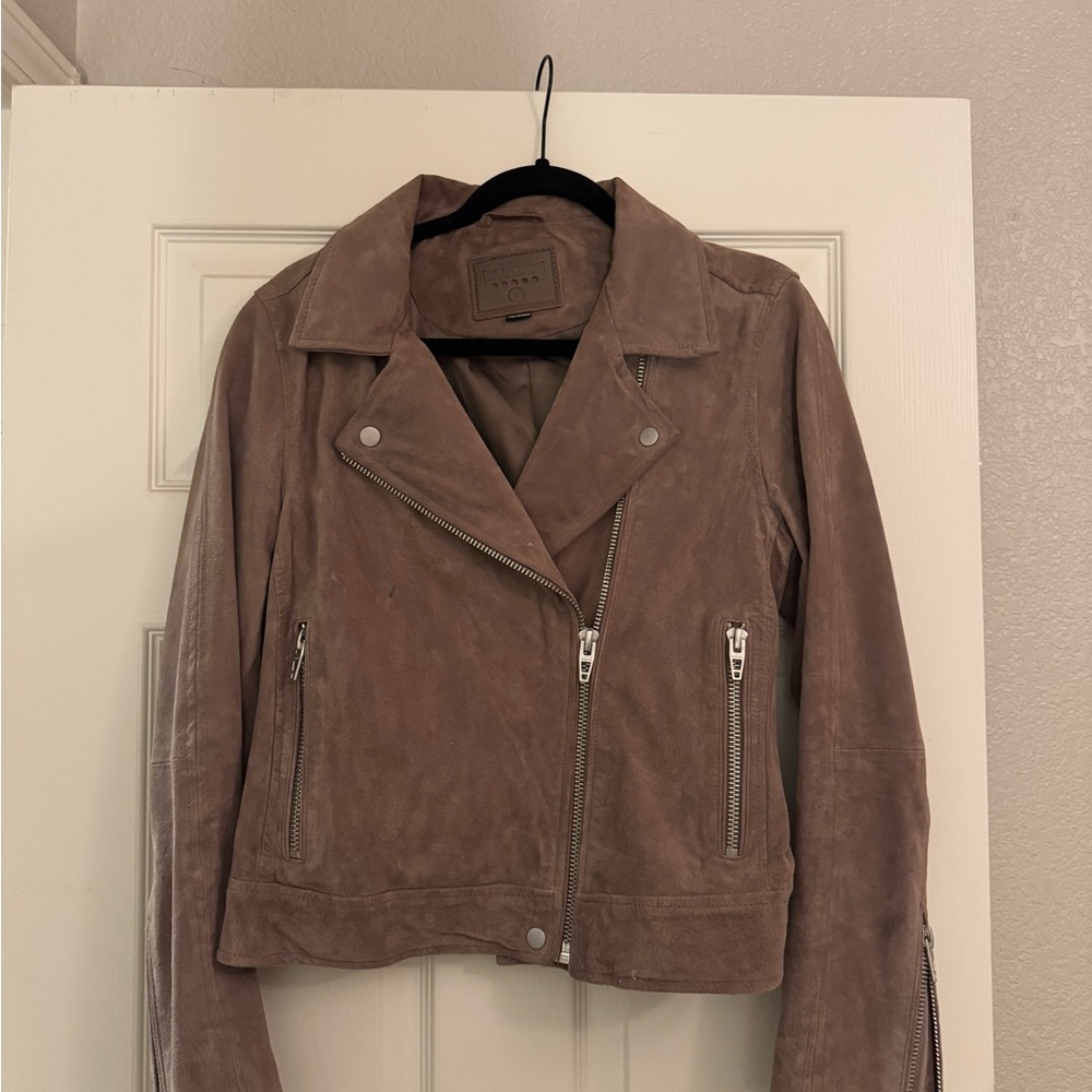 Blank NYC Brown Suede Leather Jacket